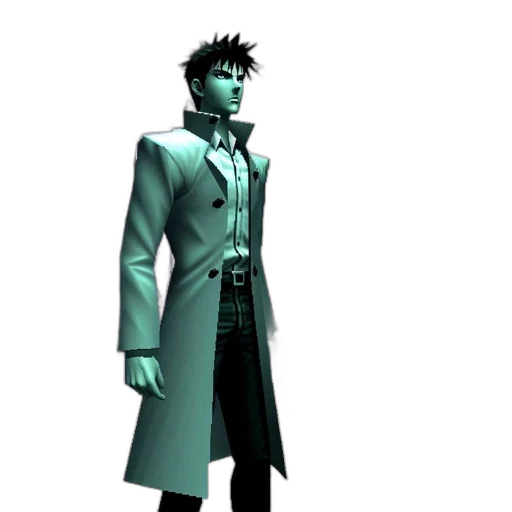 jacket, staff, 3d render, concept art transparent PNG cut-out