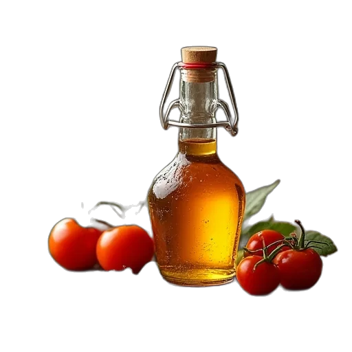 bottle, food, crown, photorealistic transparent PNG cut-out