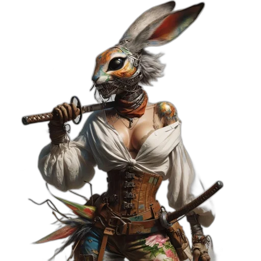staff, weapon, animal, mask transparent PNG cut-out