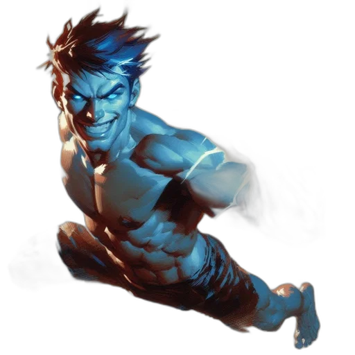 concept art, comic book art, fantasy art, photorealistic transparent PNG cut-out