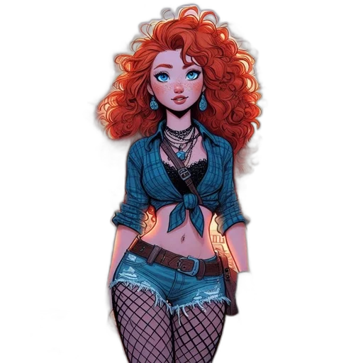 comic book art, concept art, cartoon, fantasy art transparent PNG cut-out