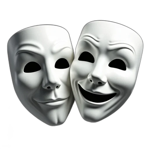 mask, face, 3d render, concept art transparent PNG cut-out