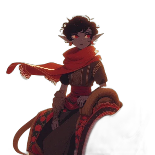 staff, dress, dragon, jacket transparent PNG cut-out