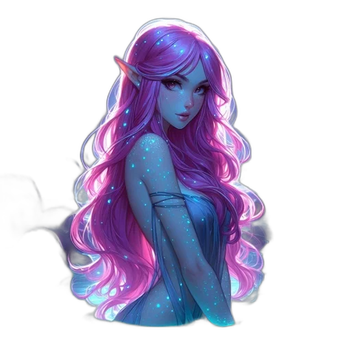 dress, fantasy art, concept art, watercolor transparent PNG cut-out