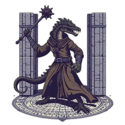 dragon, staff, sword, creature transparent PNG cut-out