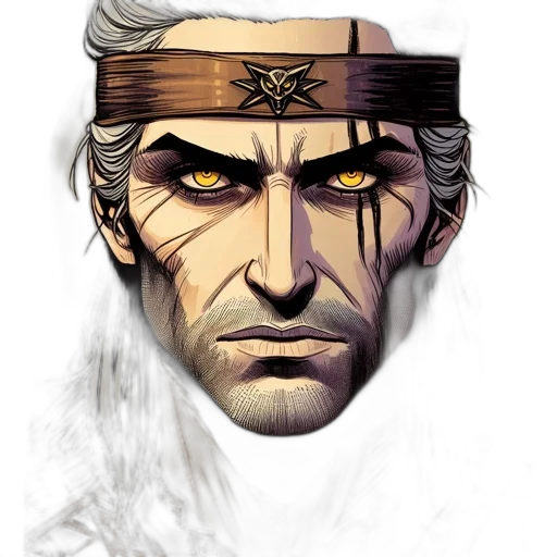 face, mask, crown, staff transparent PNG cut-out
