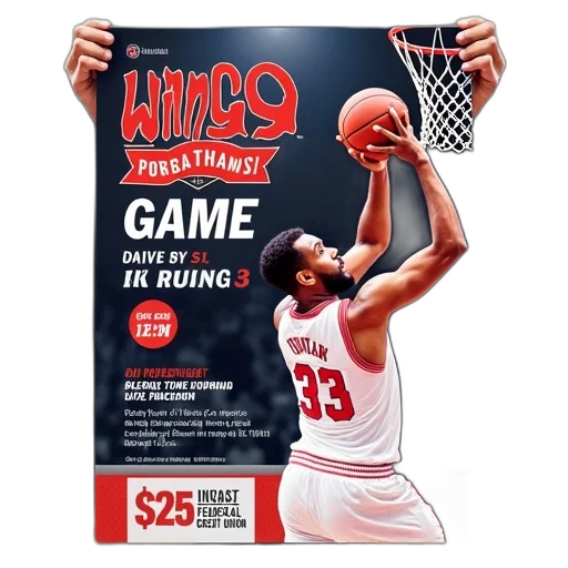 promotional, poster, basketball, game transparent PNG cut-out
