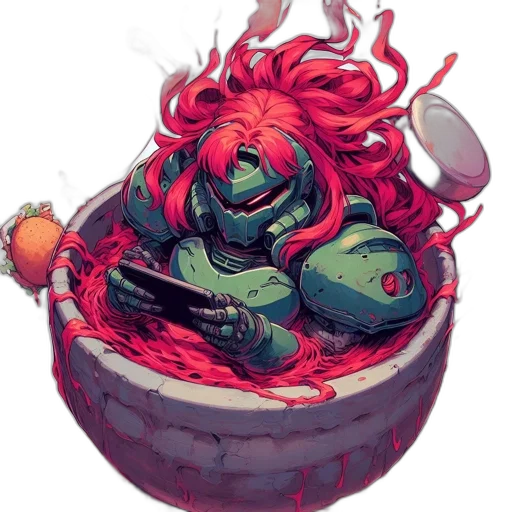 food, creature, crown, concept art transparent PNG cut-out