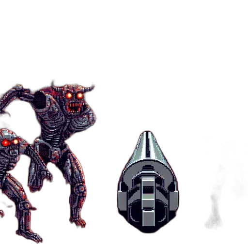 robot, weapon, creature, concept art transparent PNG cut-out