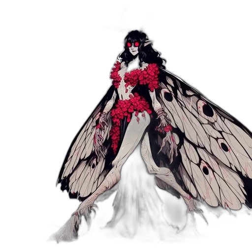 dress, creature, concept art, comic book art transparent PNG cut-out