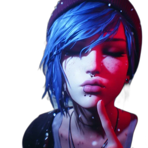 face, photorealistic, cyberpunk, concept art transparent PNG cut-out