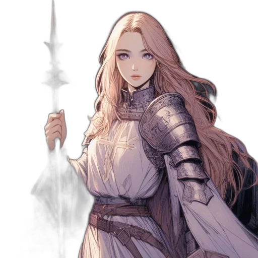 sword, staff, weapon, fantasy art transparent PNG cut-out