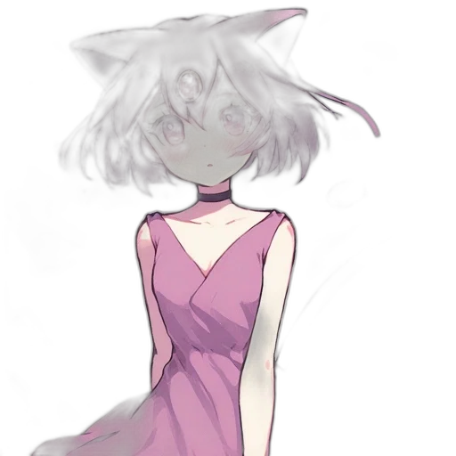 dress, creature, mask, staff transparent PNG cut-out