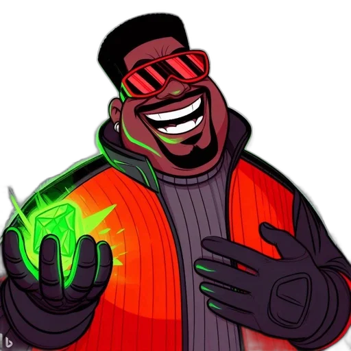 jacket, staff, robot, mask transparent PNG cut-out