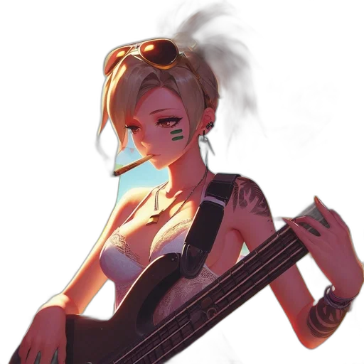 weapon, dress, staff, face transparent PNG cut-out