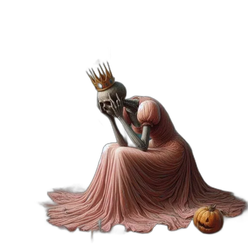 crown, dress, jewelry, concept art transparent PNG cut-out