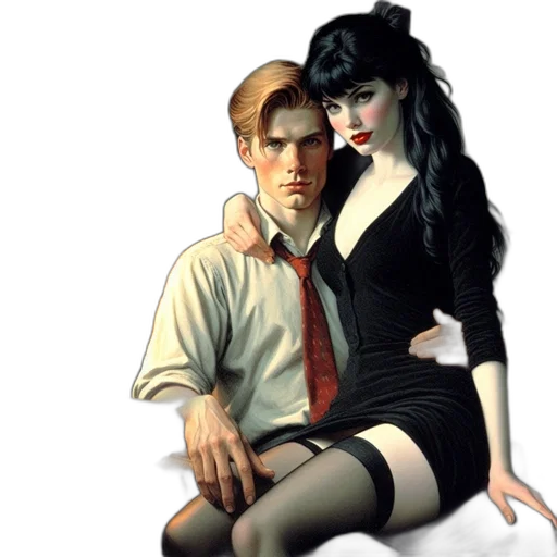 comic book art, photorealistic, concept art, fantasy art transparent PNG cut-out