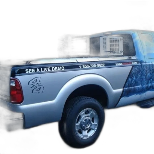 3d render, silver, pickup, truck transparent PNG cut-out