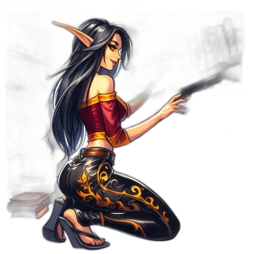 staff, dragon, fantasy art, concept art transparent PNG cut-out