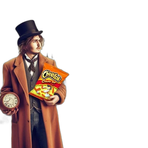 food, concept art, photorealistic, man transparent PNG cut-out