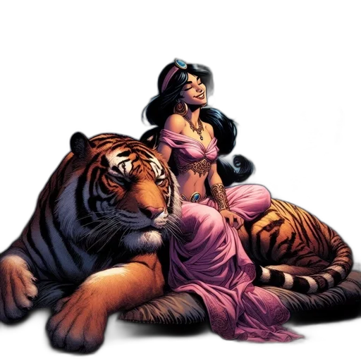 comic book art, fantasy art, concept art, cartoon transparent PNG cut-out