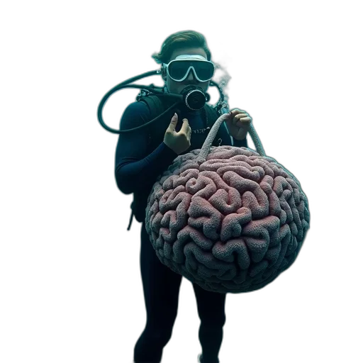 jacket, mask, staff, robot transparent PNG cut-out