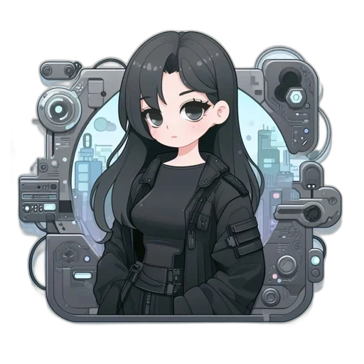 weapon, staff, robot, jacket transparent PNG cut-out