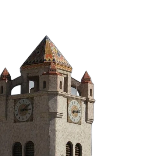 building, crown, 3d render, concept art transparent PNG cut-out