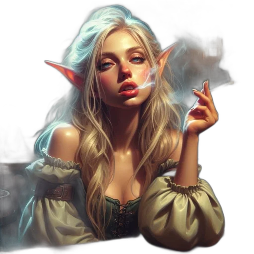 face, dragon, staff, fantasy art transparent PNG cut-out