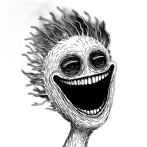 creature, mask, face, hair transparent PNG cut-out