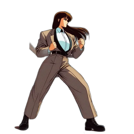 jacket, staff, concept art, comic book art transparent PNG cut-out