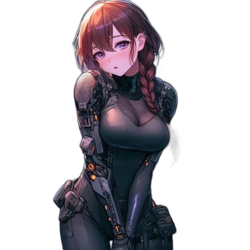 robot, dress, weapon, jacket transparent PNG cut-out