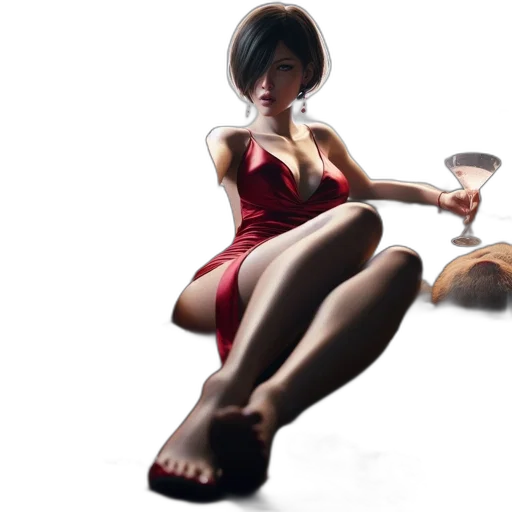 dress, bottle, 3d render, concept art transparent PNG cut-out