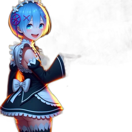 staff, dress, robot, anime transparent PNG cut-out