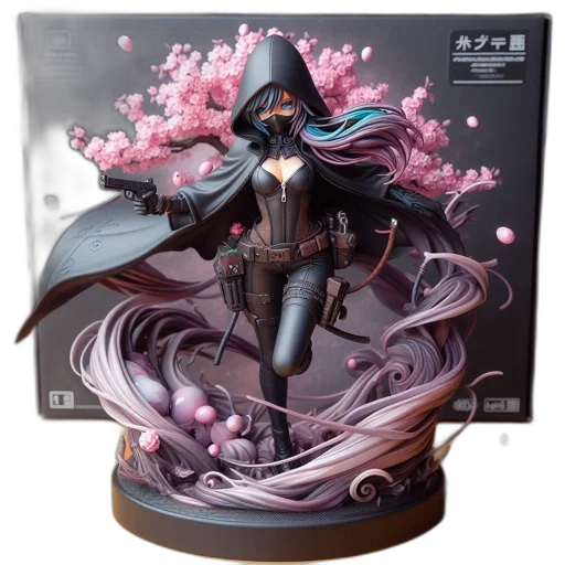 concept art, fantasy art, dark, elegant transparent PNG cut-out