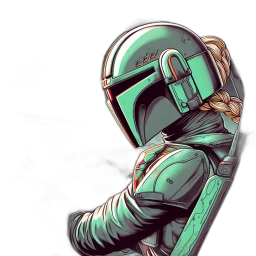 robot, mask, staff, sword transparent PNG cut-out