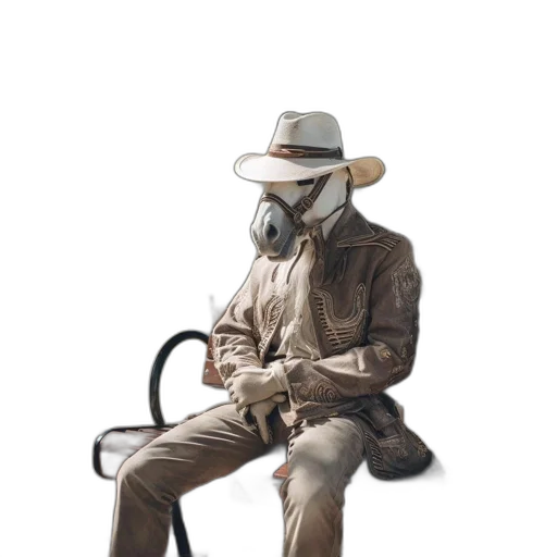 mask, jacket, robot, staff transparent PNG cut-out