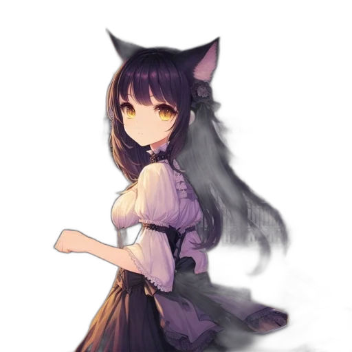dress, staff, creature, animal transparent PNG cut-out