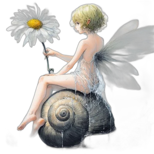 flower, dress, creature, umbrella transparent PNG cut-out