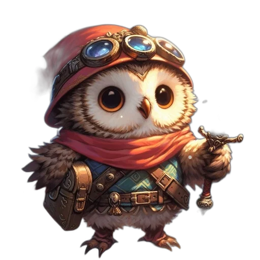 staff, weapon, animal, hat transparent PNG cut-out