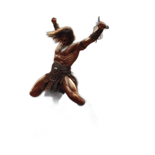 hair, animal, sword, creature transparent PNG cut-out