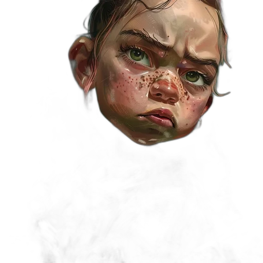 face, mask, creature, staff transparent PNG cut-out
