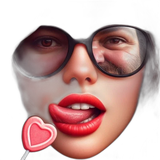 face, mask, photorealistic, 3d render transparent PNG cut-out
