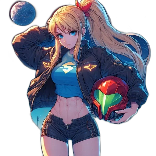jacket, flower, weapon, robot transparent PNG cut-out