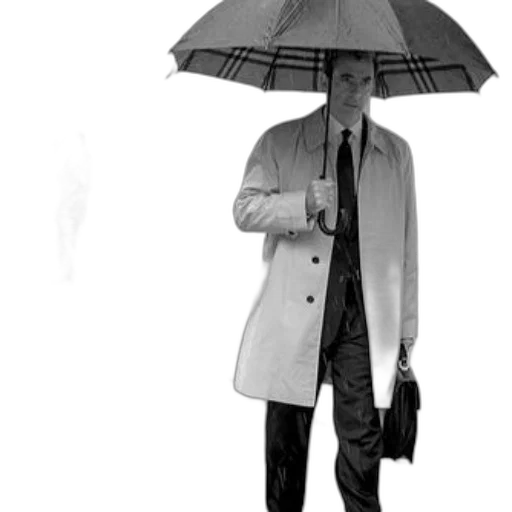 umbrella, jacket, staff, hat transparent PNG cut-out
