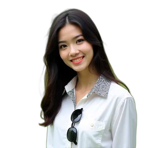 staff, jacket, face, jewelry transparent PNG cut-out