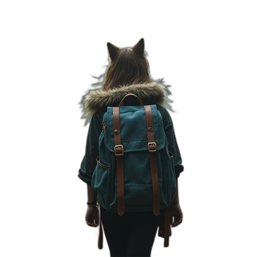 jacket, animal, staff, creature transparent PNG cut-out