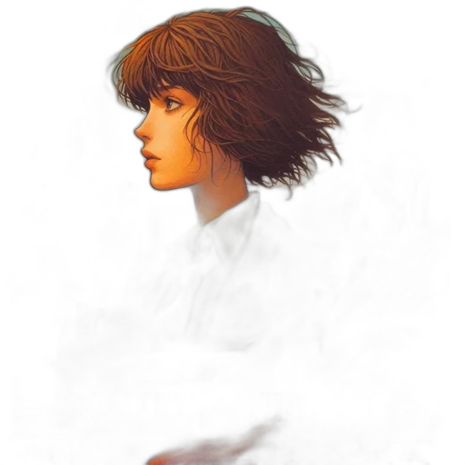 face, hair, creature, robot transparent PNG cut-out