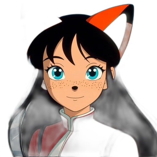 staff, dragon, face, anime transparent PNG cut-out