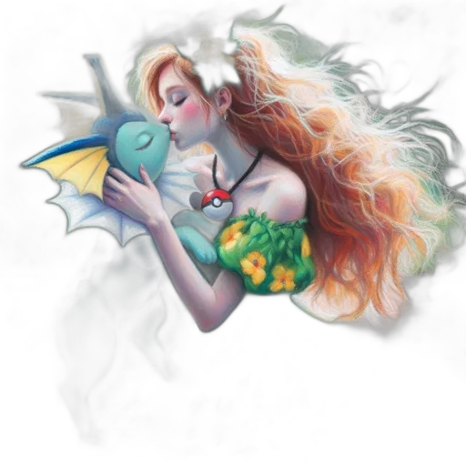 fantasy art, concept art, watercolor, pixel art transparent PNG cut-out